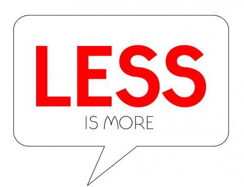 News – When Less is More